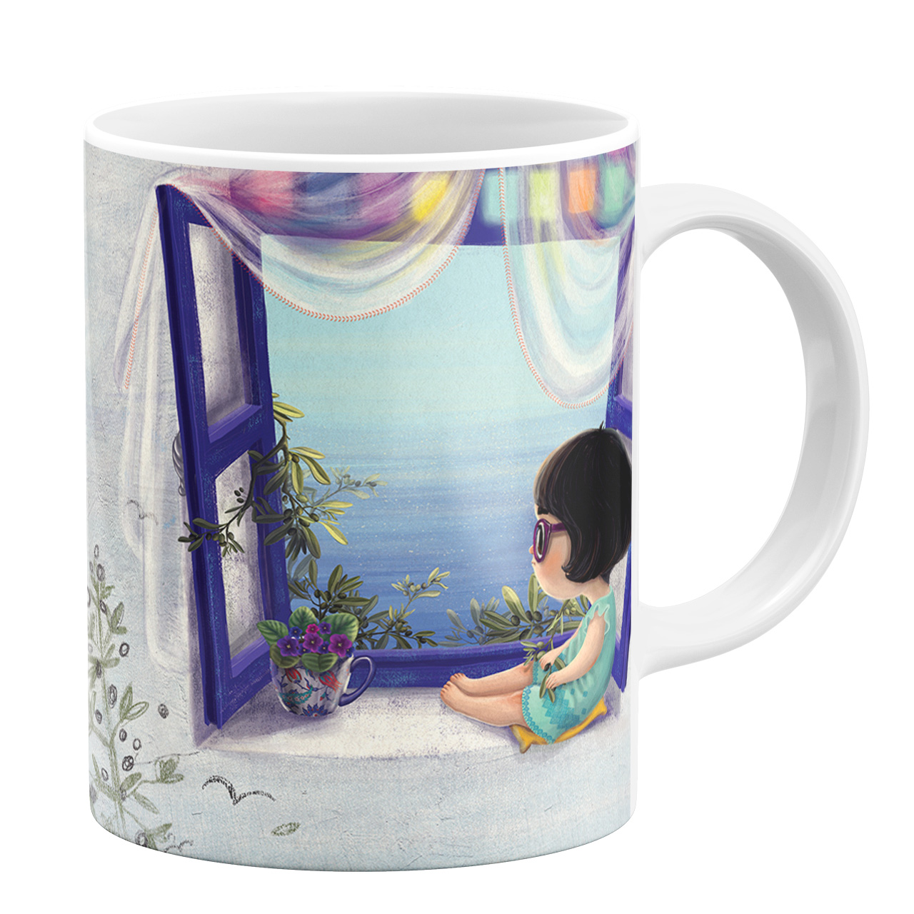 ماگ طرح دخترانه کد 110015