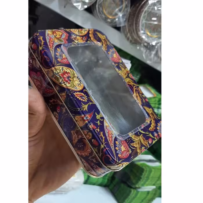 ظرف بسته بندی زعفران- خاتم مستطیل (عمق3سانت)