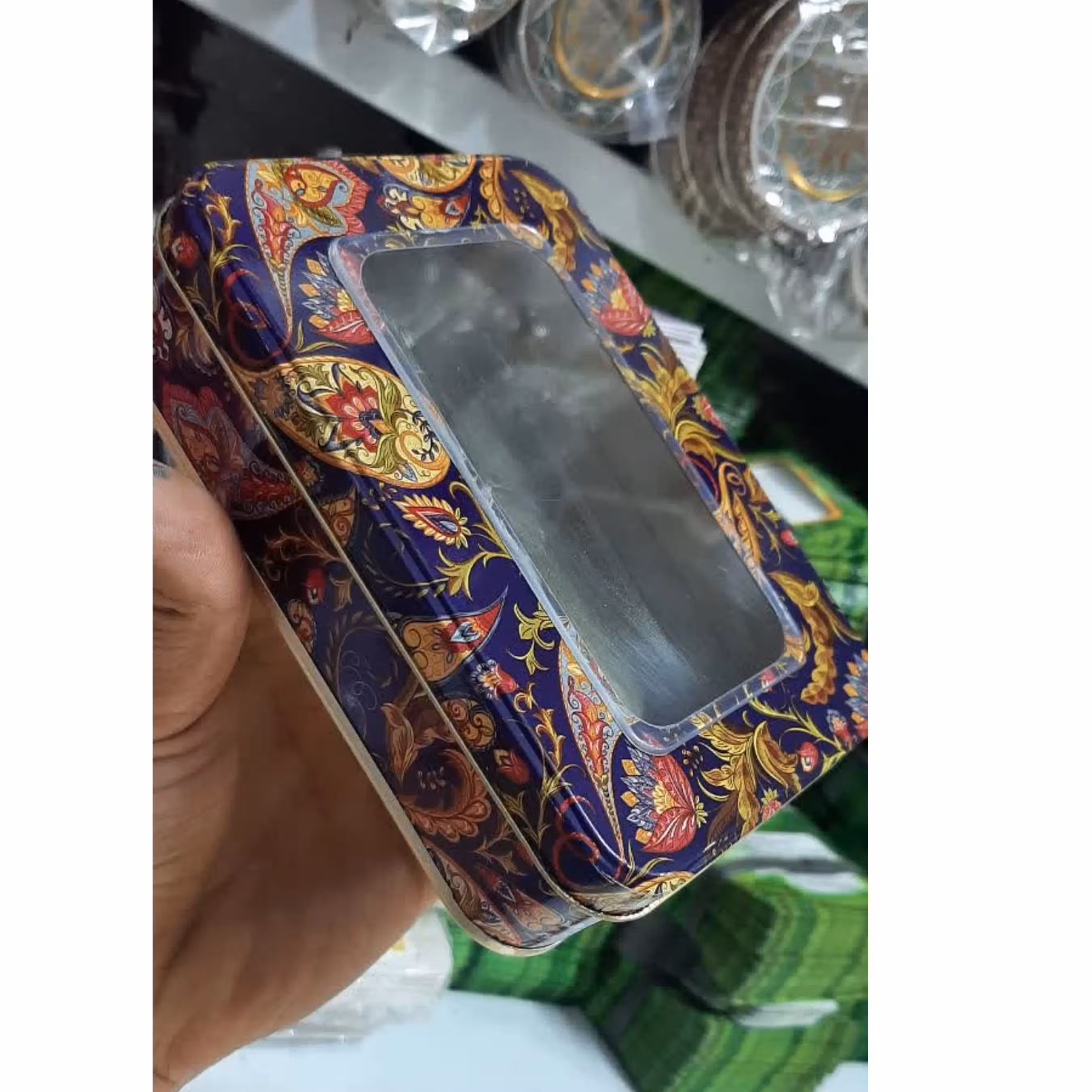 ظرف بسته بندی زعفران- خاتم مستطیل (عمق3سانت)