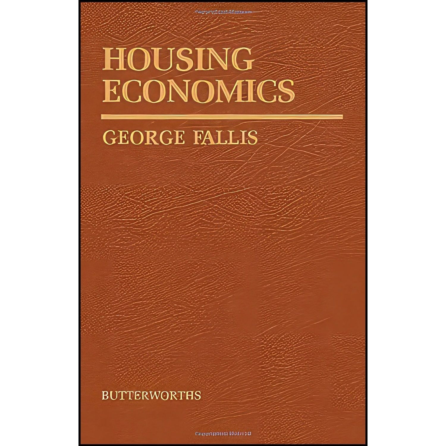 کتاب زبان اصلی Housing Economics اثر George Fallis