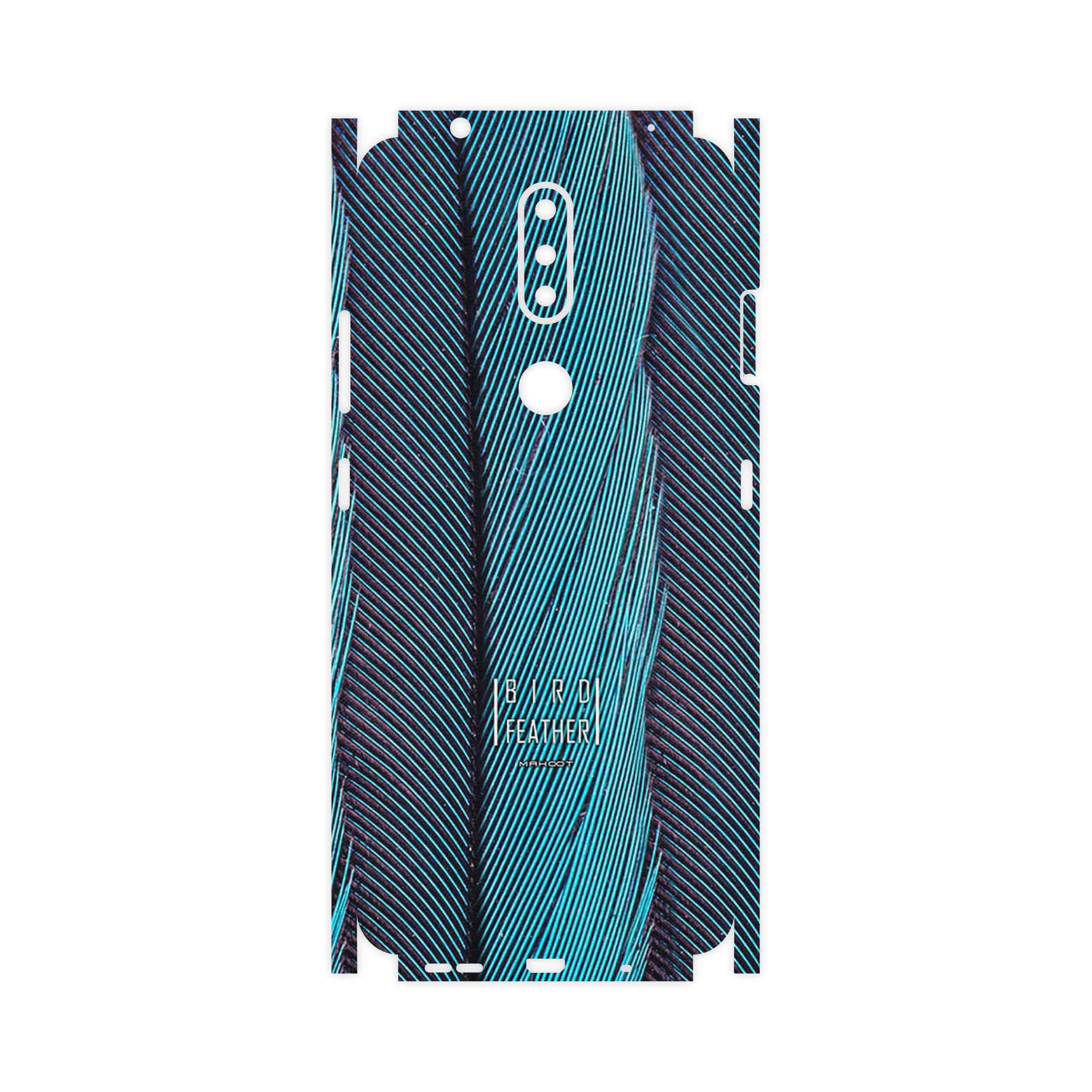 برچسب پوششی ماهوت مدل Turquoise feathers-FullSkin مناسب برای گوشی موبایل نوکیا 2.4