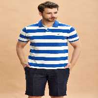 تی شرت یقه پولو سفید مردانه POLO YAKA T ساکس اسمایل SMILE
