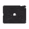 برچسب پوششی ماهوت مدل Black-Crocodile-Leather مناسب برای تبلت اپل iPad 2 2011 A1396