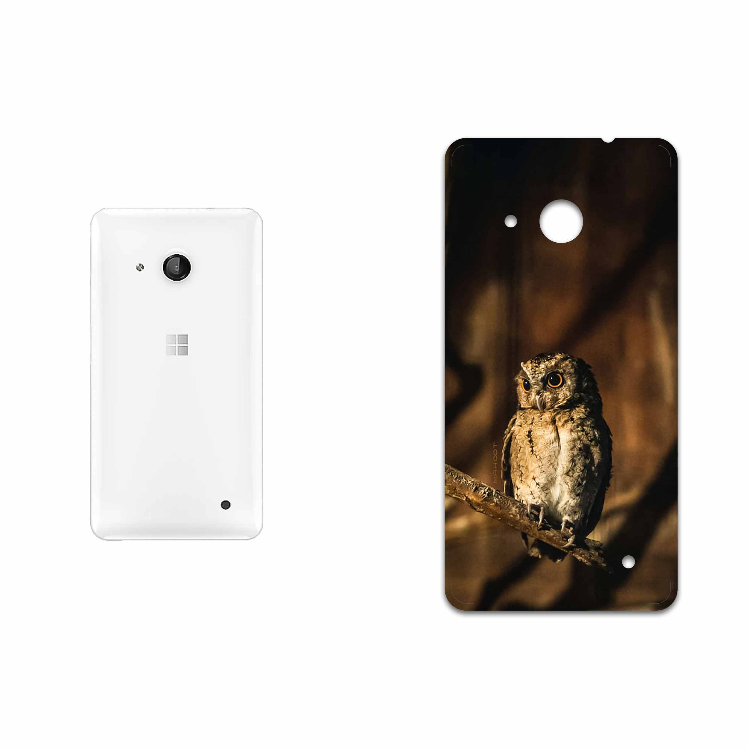 برچسب پوششی ماهوت مدل Owl مناسب برای گوشی موبایل مایکروسافت Lumia 550