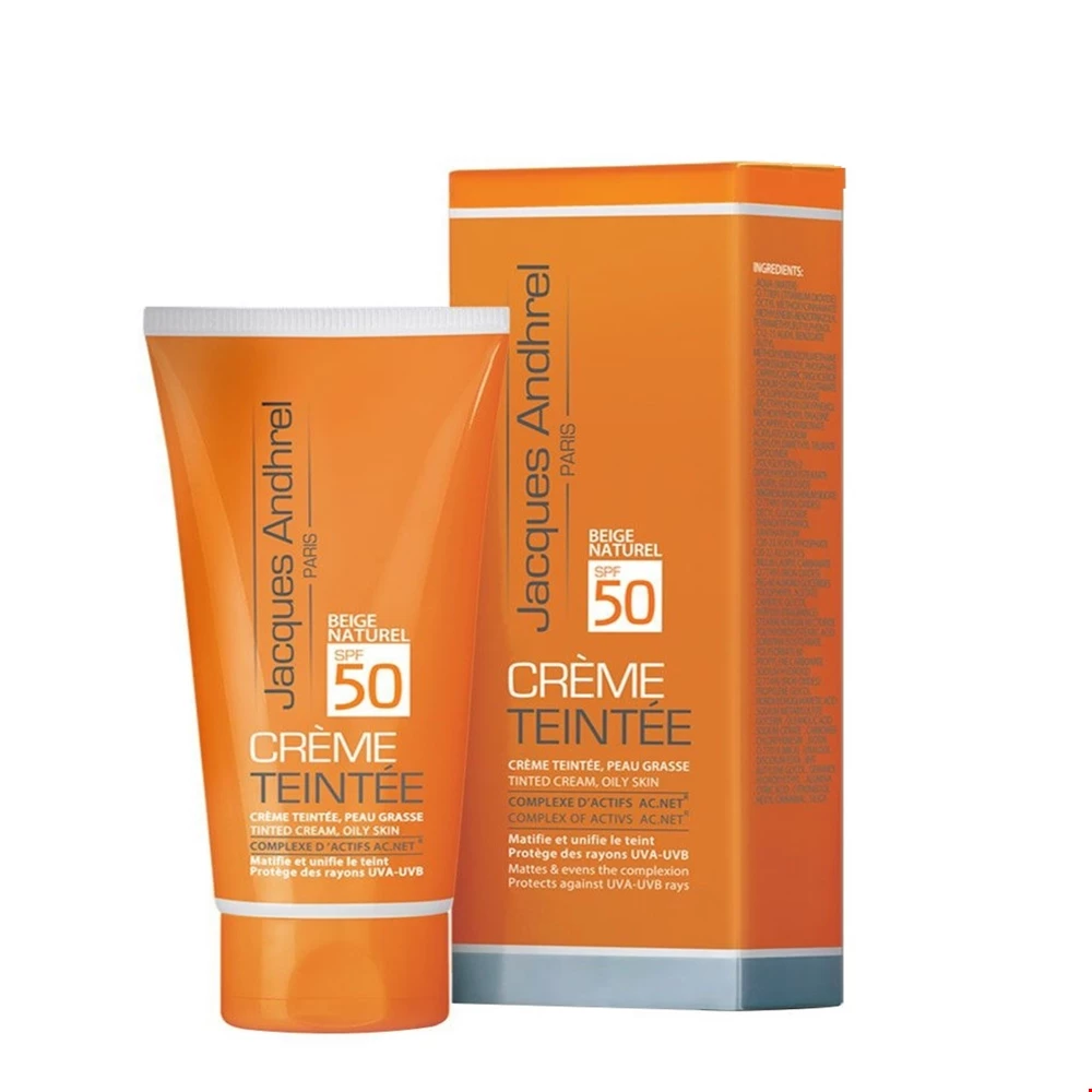 کرم ضد آفتاب پوست چرب و مستعد آکنه SPF50 ژاک آندرل پاریس 50 میلی لیتری