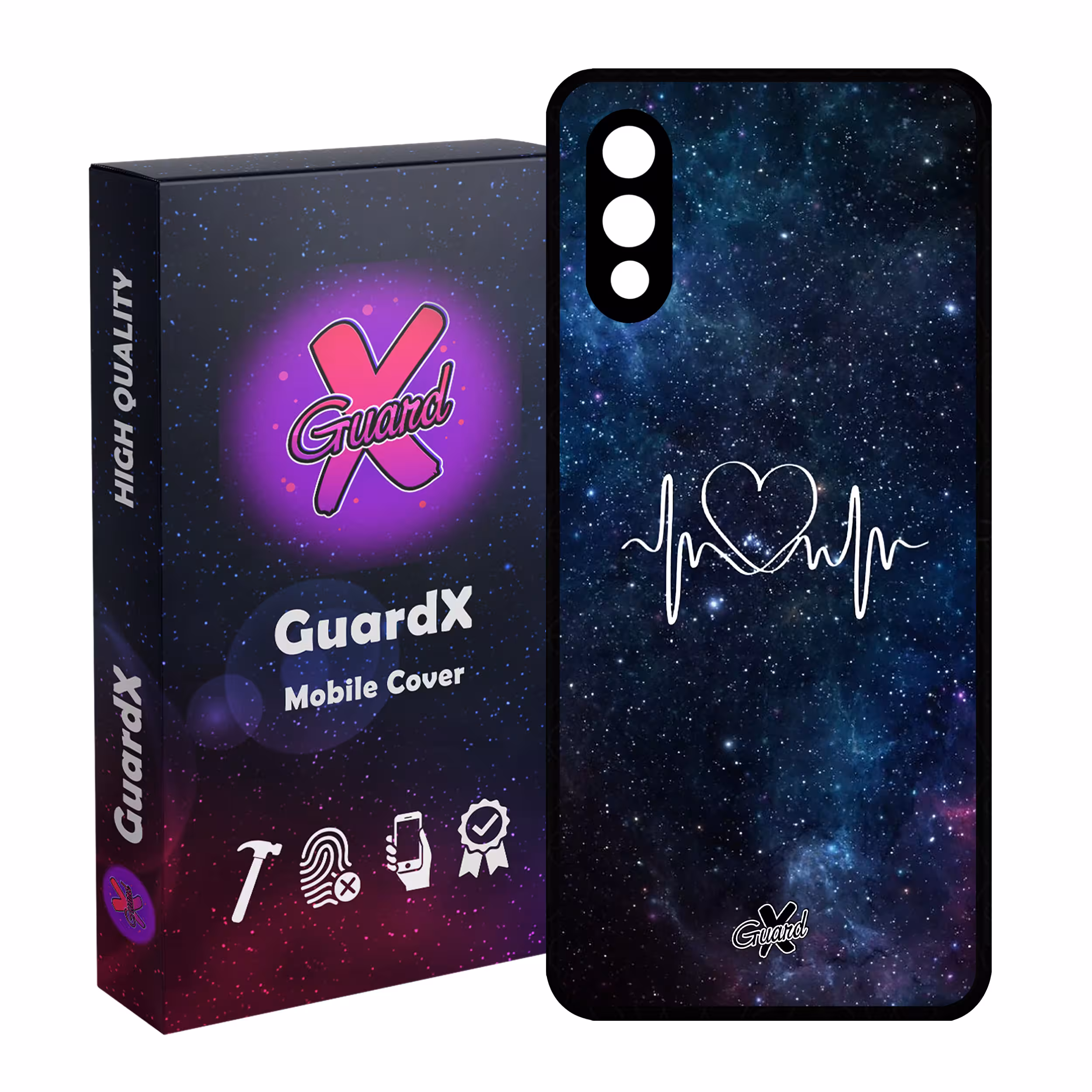کاور گارد ایکس طرح Love مدل Glass10114 مناسب برای گوشی موبایل سامسونگ Galaxy A02 / M02