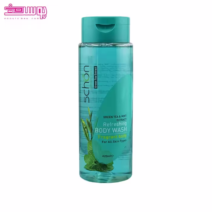 شامپو بدن چای سبز و نعناع شون حجم 420ml