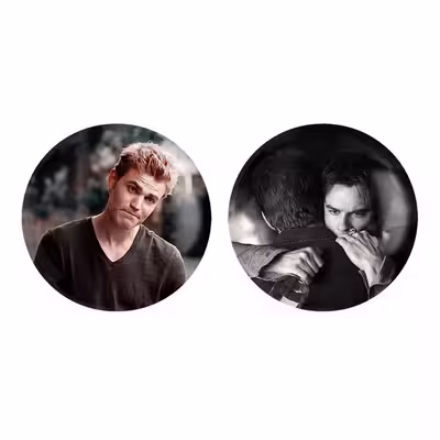 پیکسل خندالو مدل دیمون و استفان سالواتوره خاطرات یک خون آشام The Vampire Diaries کد 2027220261 مجموعه 2 عددی