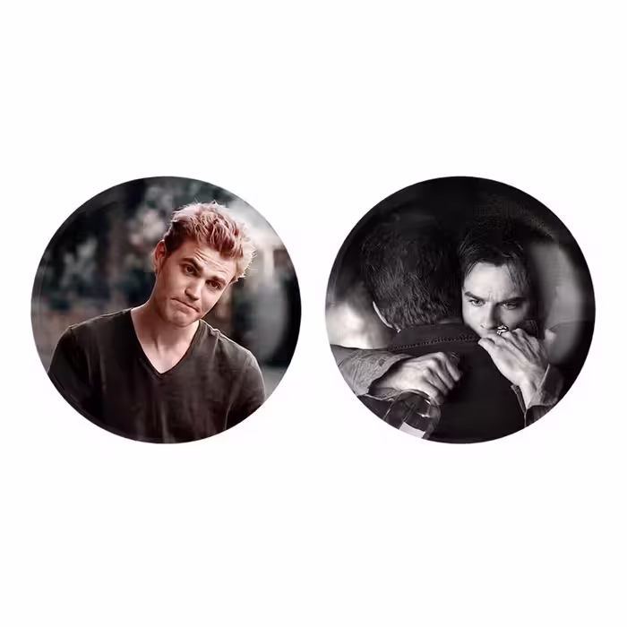 پیکسل خندالو مدل دیمون و استفان سالواتوره خاطرات یک خون آشام The Vampire Diaries کد 2027220261 مجموعه 2 عددی