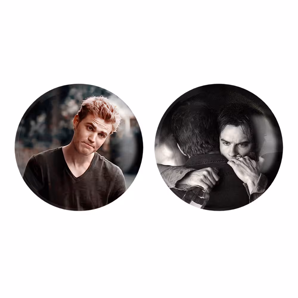 پیکسل خندالو مدل دیمون و استفان سالواتوره خاطرات یک خون آشام The Vampire Diaries کد 2027220261 مجموعه 2 عددی