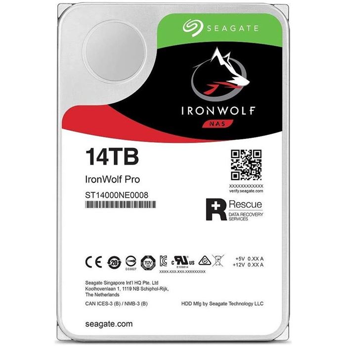 هارد دیسک سیگیت مدل ST14000NE0008 IronWolf Pro با ظرفیت 14 ترابایت
