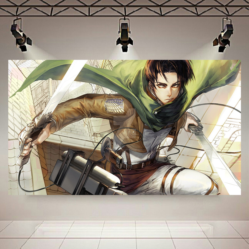 تابلو شاسی طرح انیمه مدل Attack on Titan کد AR605 | دنیای قاب