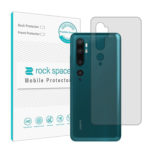 گلس محافظ پشت گوشی شیائومی Mi Note 10 مدل نانو هیدروژل شفاف برند راک اسپیس کد15488S