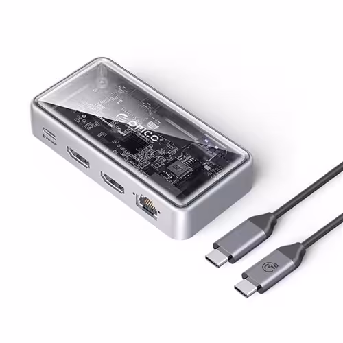 داک استیشن 6 پورت شفاف اوریکو مدل TM10-6P