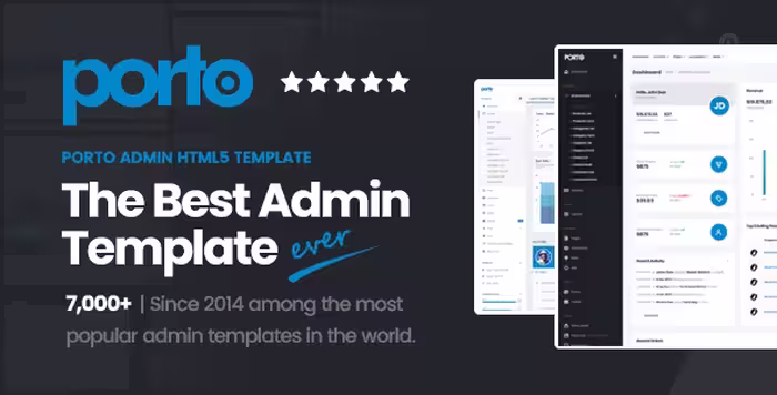 دانلود قالب HTML5 ریسپانسیو Porto Admin