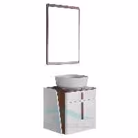 روشویی کابینتی تجسم مدل فراز - آینه و روشویی تجسم
