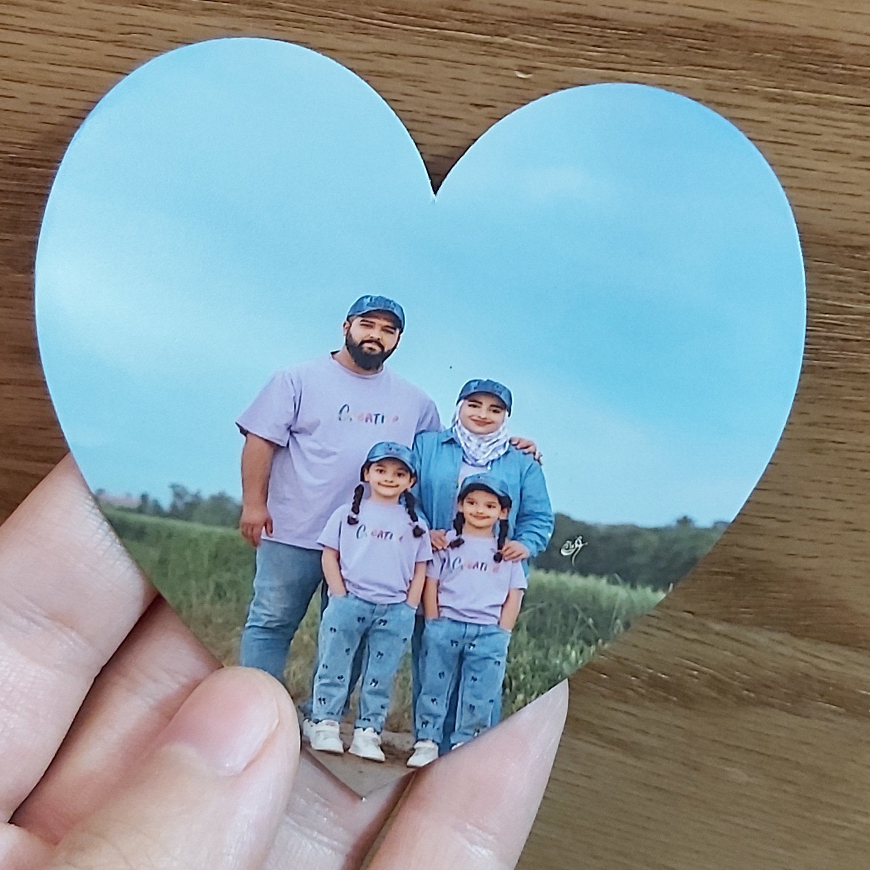 عکس مگنتی طرح قلب 9 در 9