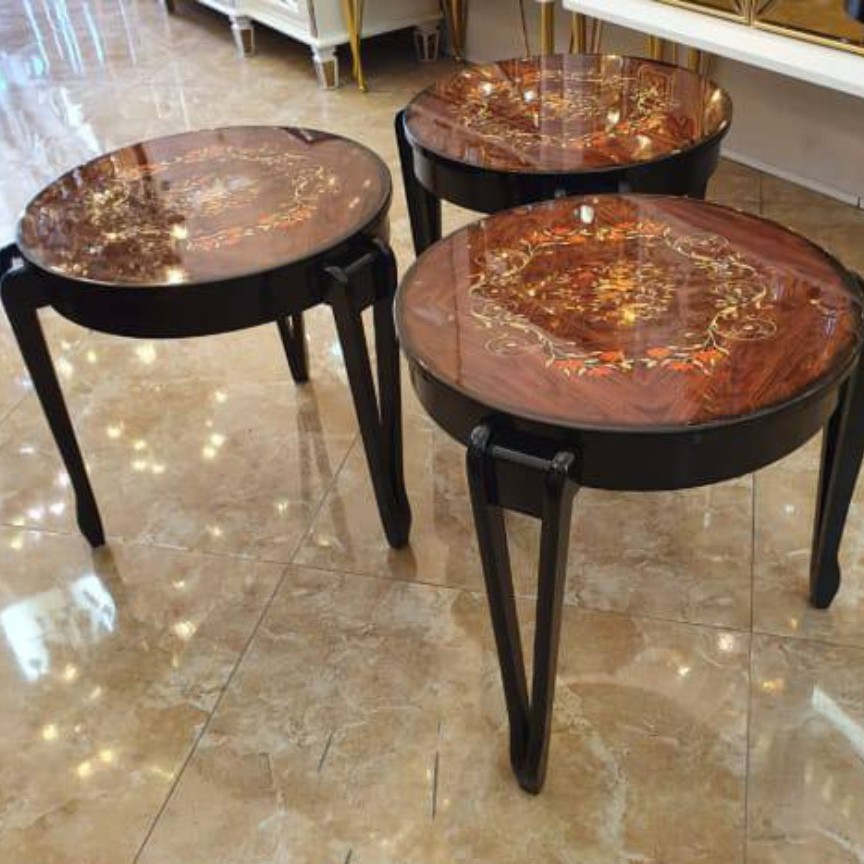 عسلی گرد سه تیکه