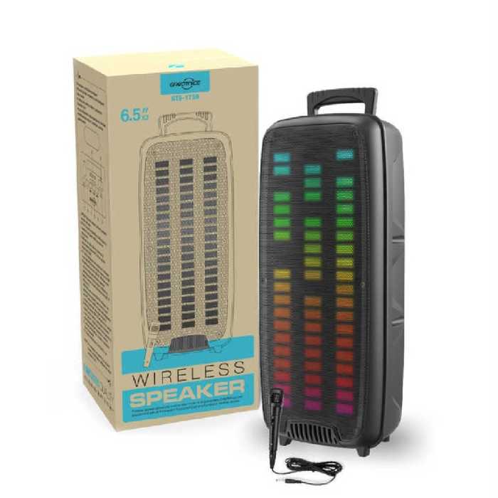 اسپیکر حرفه ای چمدانی شارژی رقص نور دار 