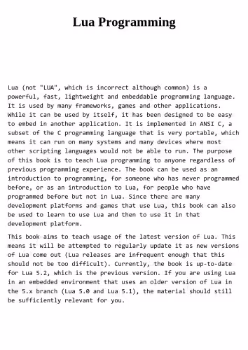 خرید و دانلود نسخه کامل کتاب Lua Programming
