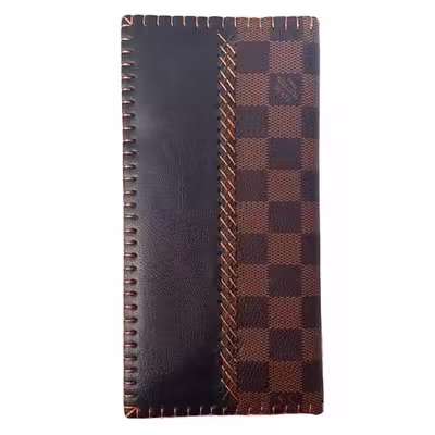کیف پول چرمی طرح دستدوز لاکچری مدل CH_TU