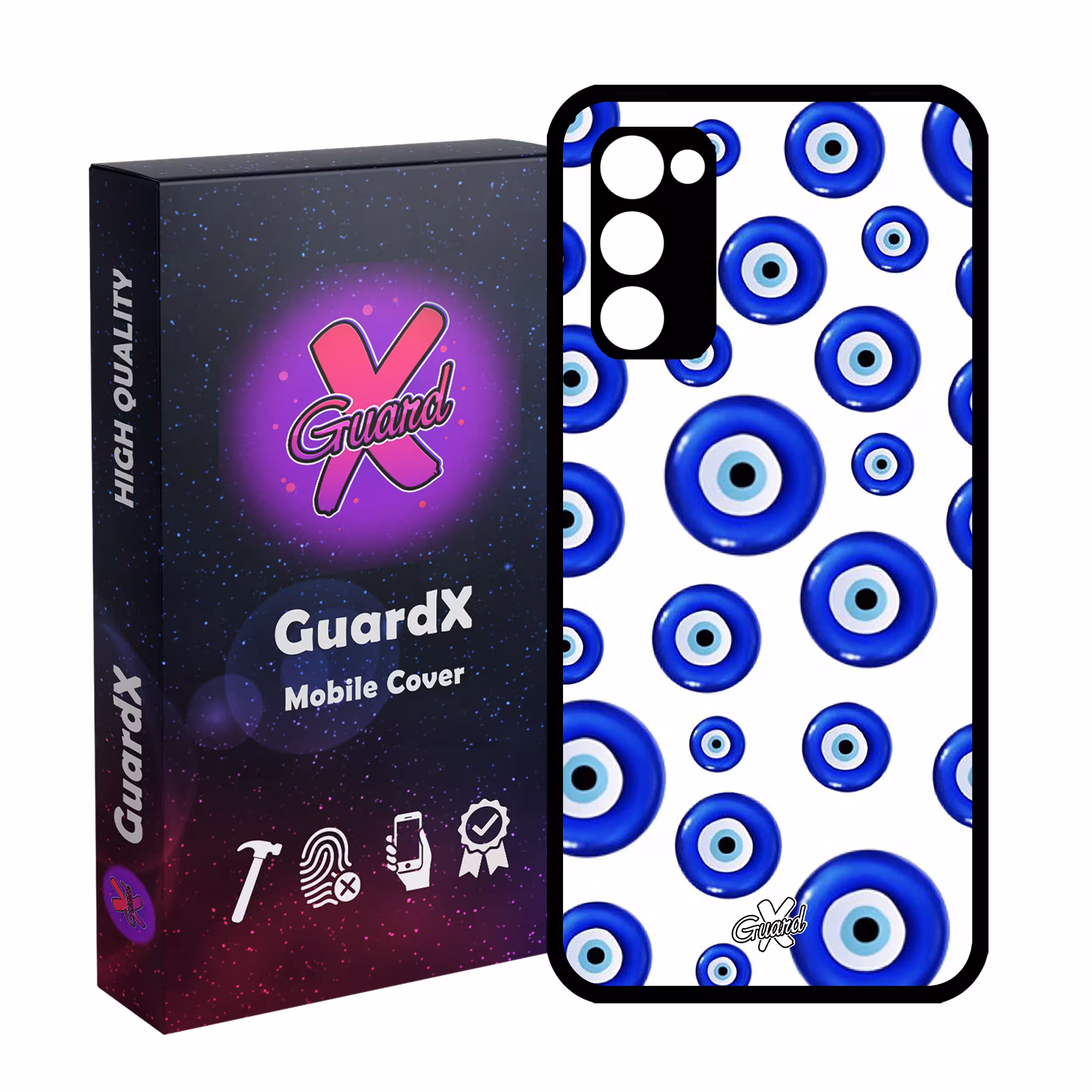 کاور گارد ایکس طرح چشم نظر مدل Glass10432 مناسب برای گوشی موبایل سامسونگ Galaxy S20 FE