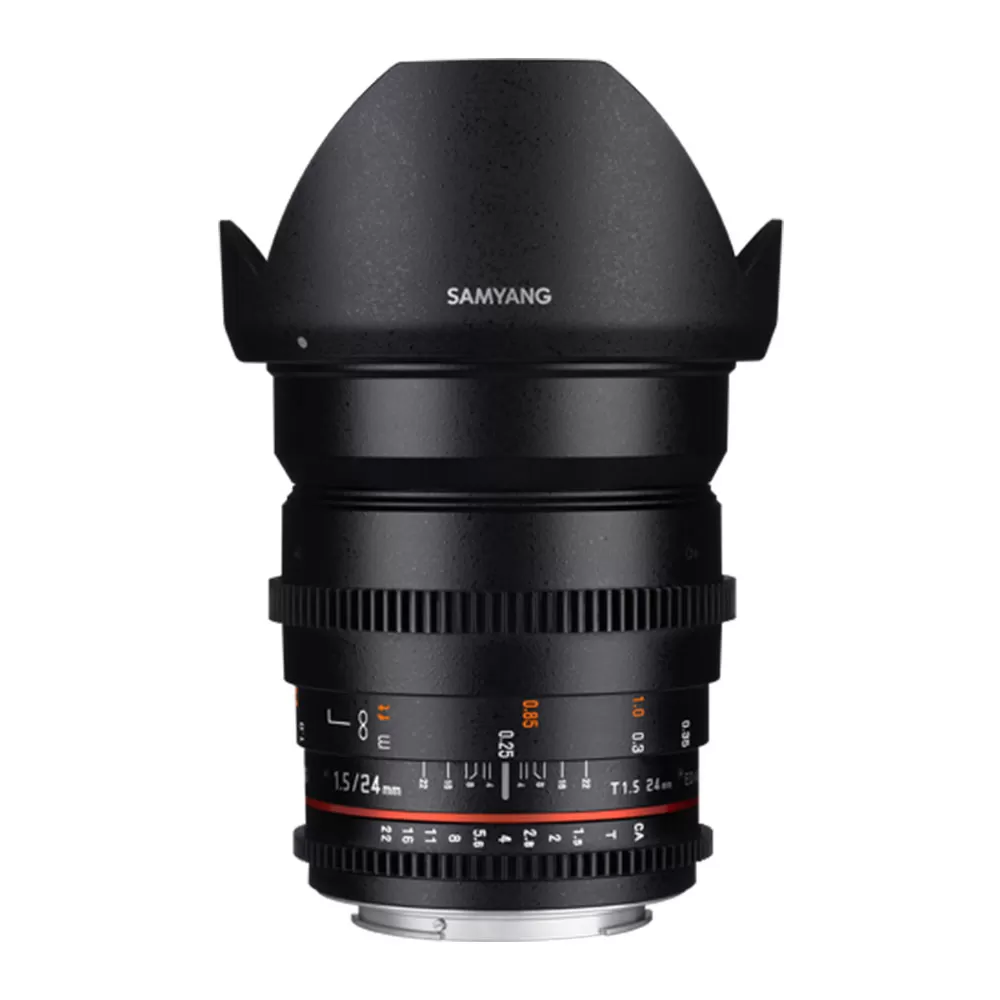 لنز سینمایی سامیانگ Samyang 24mm T1.5 VDSLR ED AS IF UMC II Canon EF