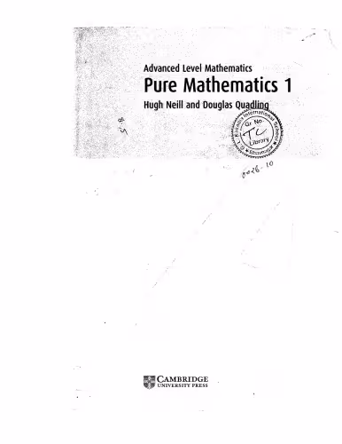 خرید و دانلود نسخه کامل کتاب Advanced Level Mathematics: Pure Mathematics 1