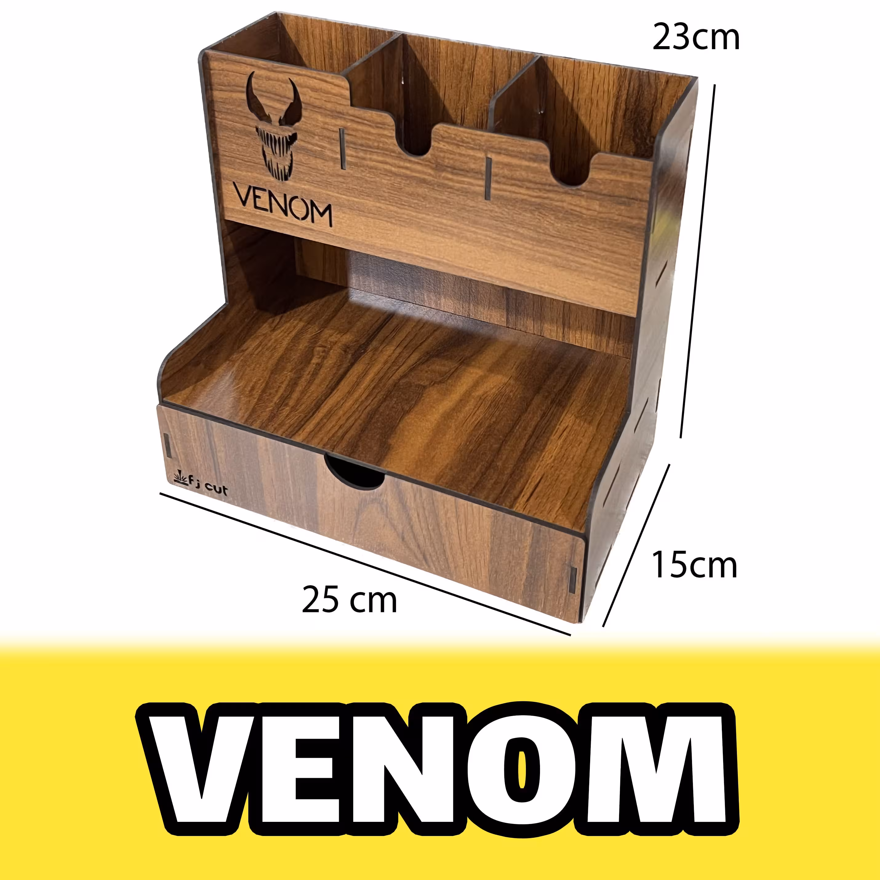 جامدادی رومیزی طرح ونوم VENOM مدل کشویی دانش آموزی - کازیه - کازیو - استند اداری (پس کرایه)