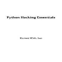 خرید و دانلود نسخه کامل کتاب Python Hacking Essentials