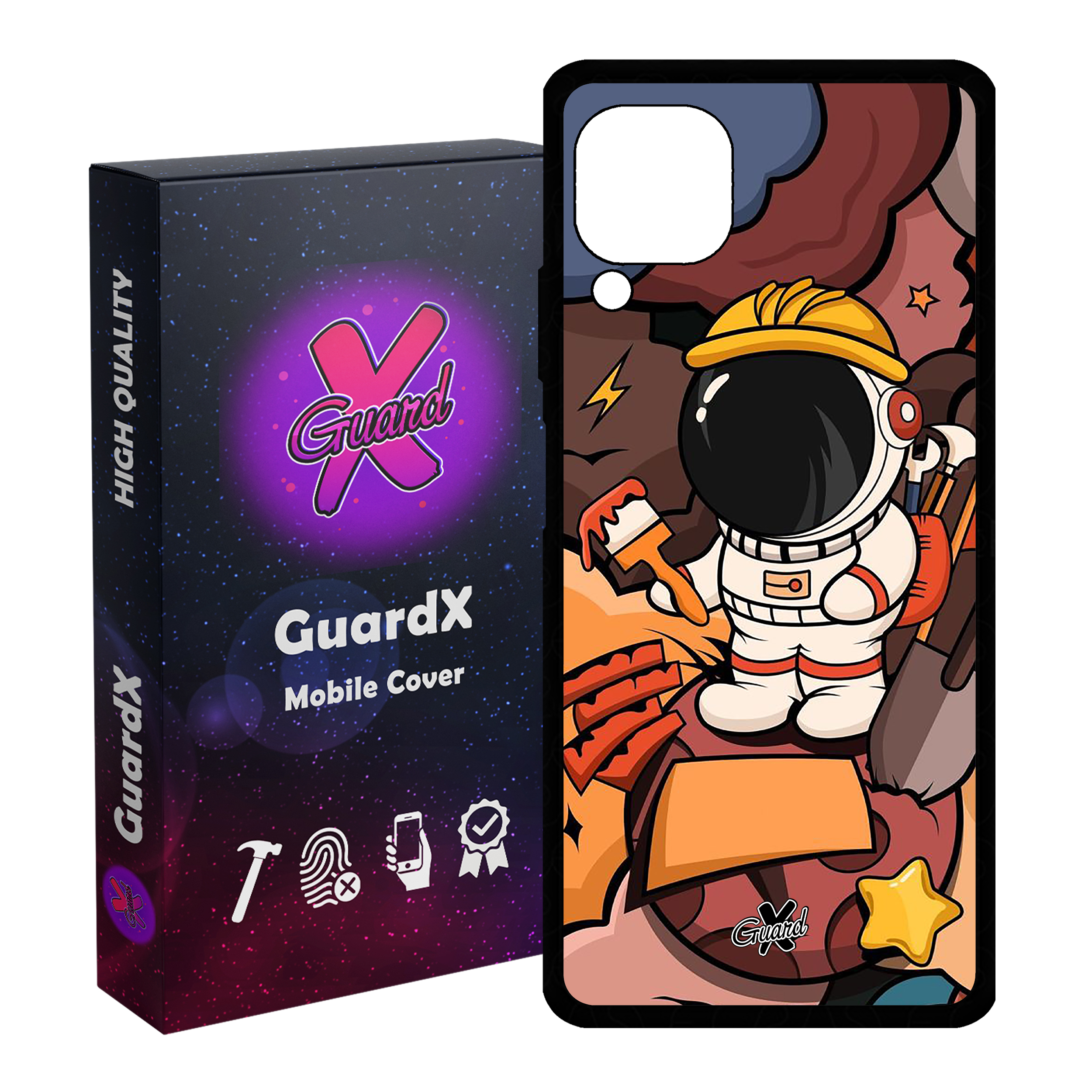 کاور گارد ایکس طرح فضانورد مدل Glass10394 مناسب برای گوشی موبایل هوآوی Nova 7i / Nova 6 SE / P40 Lite