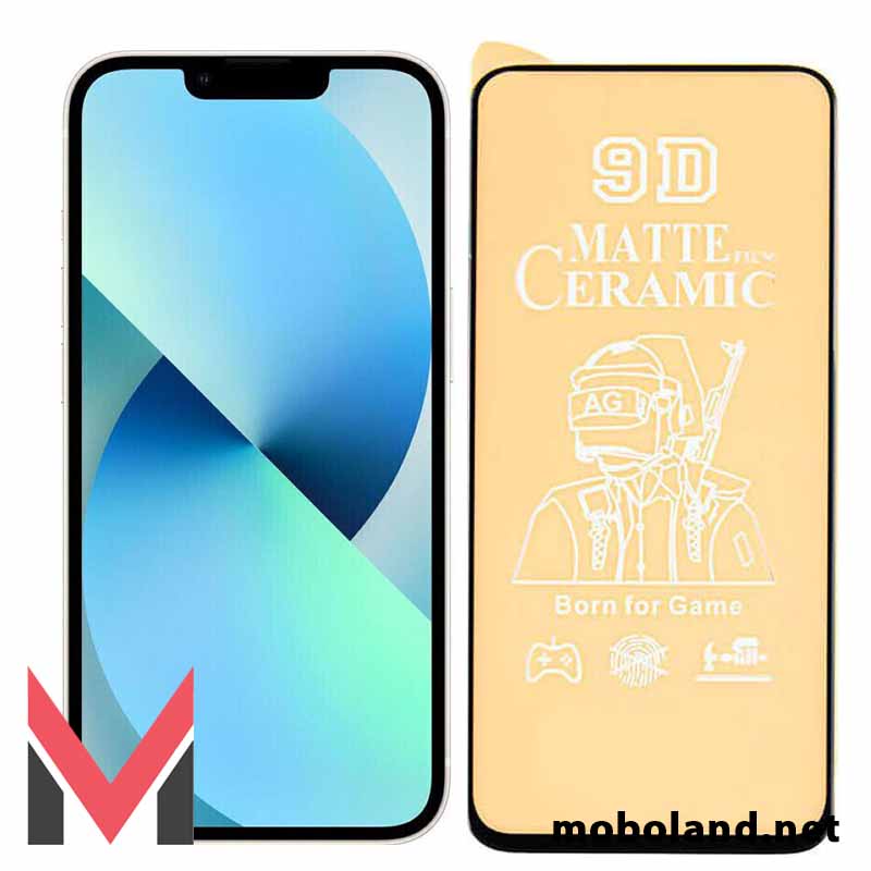 قیمت گلس تمام صفحه سرامیکی مات اپل آیفون iPhone 13 - موبولند