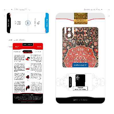 برچسب پوششی ماهوت مدل Persian_Carpet_Red مناسب برای گوشی موبایل شیائومی Redmi K40 Gaming