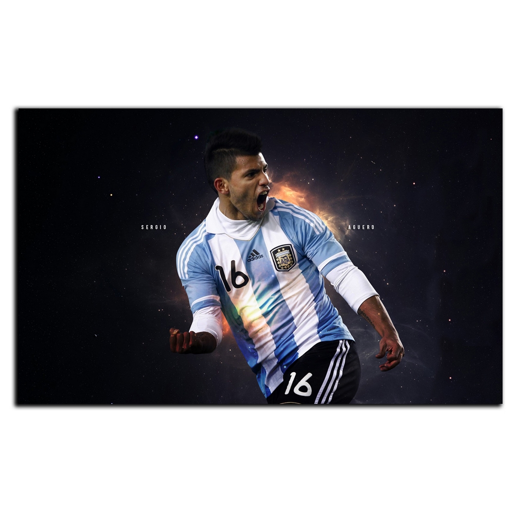 تابلو شاسی بکلیت طرح بازیکن فوتبال سرخیو آگوئرو تیم ملی آرژانتین مدل SH-S6633