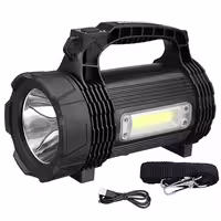 چراغ قوه کمپینگ شارژری و پاوربانک ضدآب اسمایلینگ شارک مدل PS-889