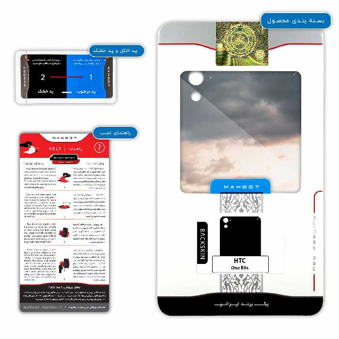 برچسب پوششی ماهوت مدل London City مناسب برای گوشی موبایل اچ تی سی One E9s