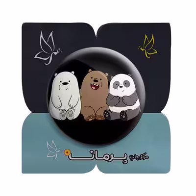 پیکسل پرمانه طرح خرس‌های کله‌ فندقی کد pm.10282