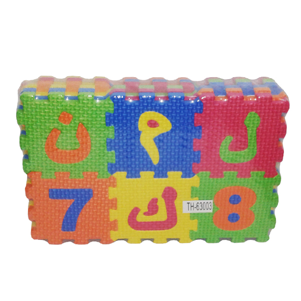 پازل 36 تکه طرح حروف و اعداد