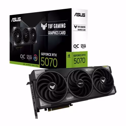کارت گرافیک ایسوس TUF Gaming GeForce RTX 5070 12GB GDDR7 OC Edition (آکبند-گارانتی اصلی)