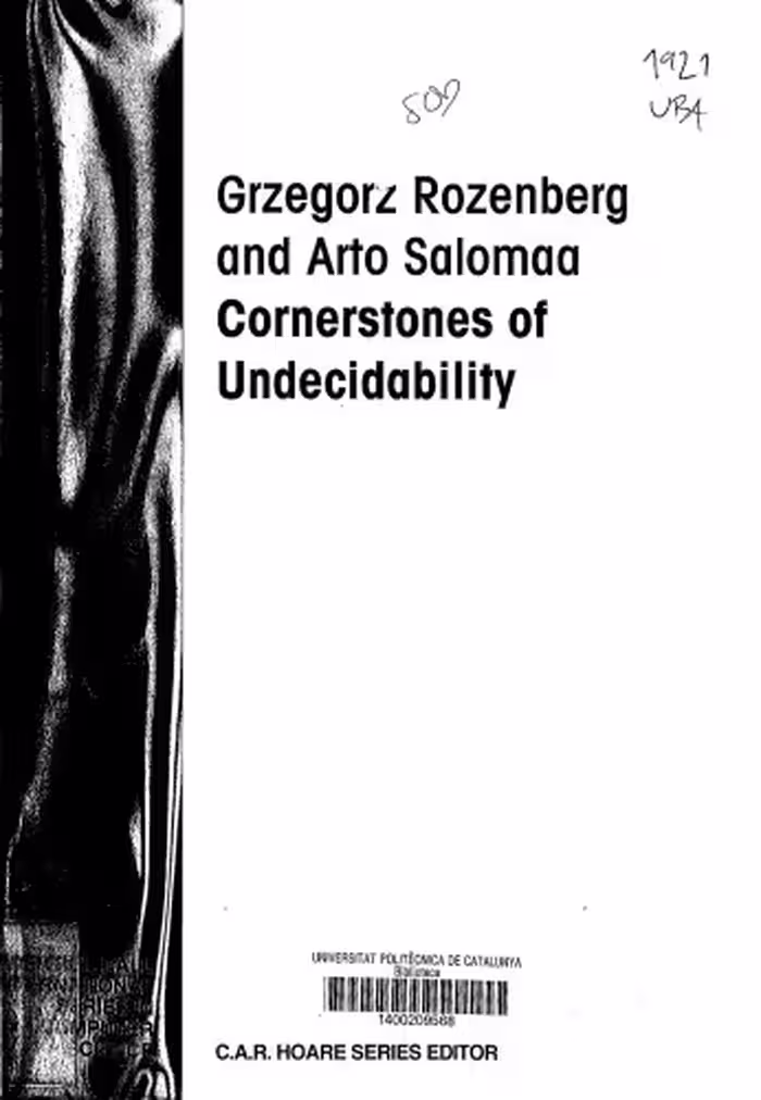 خرید و دانلود نسخه کامل کتاب Cornerstones of undecidability