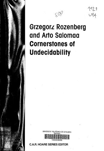 خرید و دانلود نسخه کامل کتاب Cornerstones of undecidability