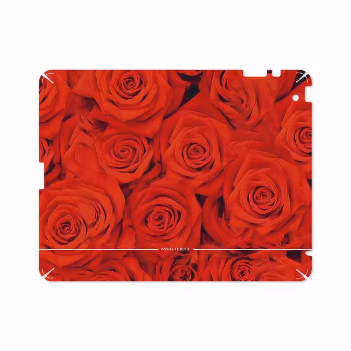 برچسب پوششی ماهوت مدل Red-Flower مناسب برای تبلت اپل iPad 2 2011 A1395
