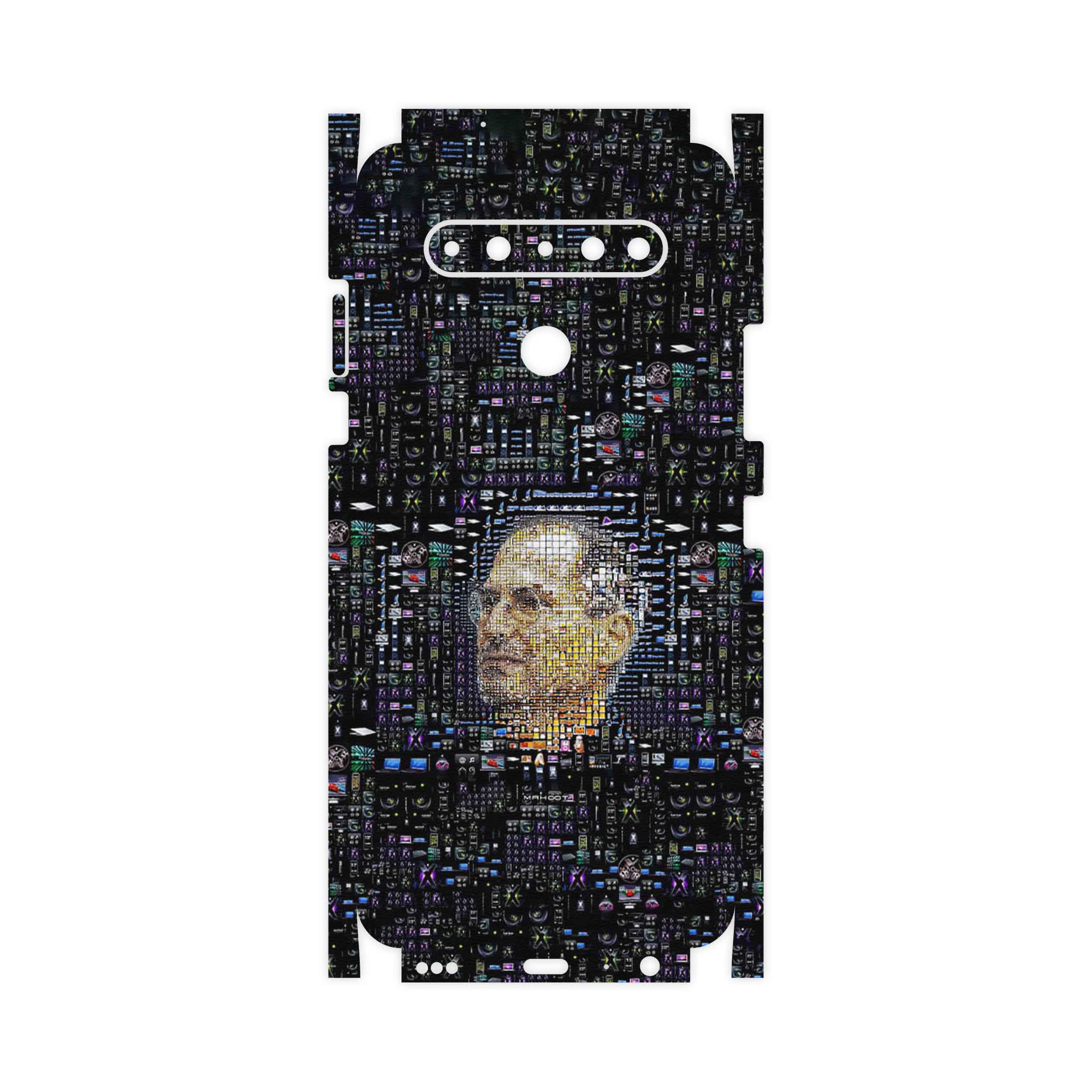 برچسب پوششی ماهوت مدل 2 Collage of Steve Jobs-FullSkin مناسب برای گوشی موبایل ال جی K61