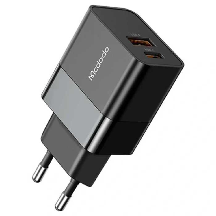 شارژر دیواری 2 پورت به توان 20 وات PD مک دودو مدل Mcdodo CH-195 (نسخه اورجینال)