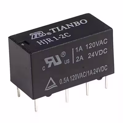 رله مخابراتی 5 ولت تیانبو مدل HJR1-2CL