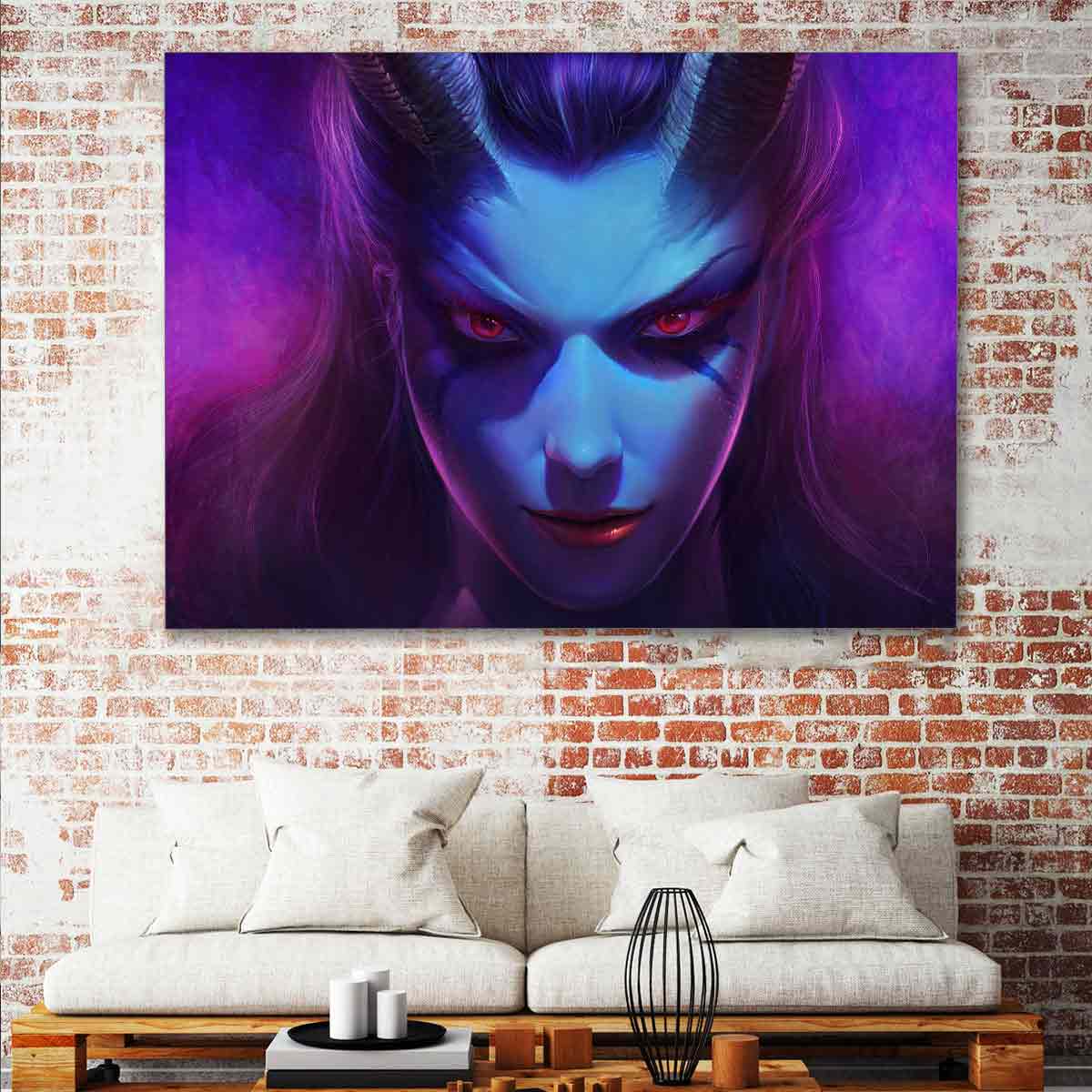 تابلو شاسی گالری استاربوی طرح Queen Of The Pain مدل Dota 2 کد 018