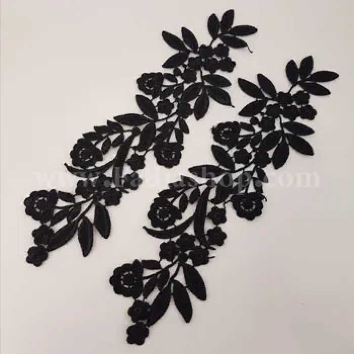 گل تزئینی جفتی 8808 مشکی