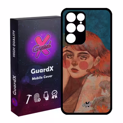 کاور گارد ایکس طرح Girl مدل Glass10330 مناسب برای گوشی موبایل سامسونگ Galaxy S22 Ultra