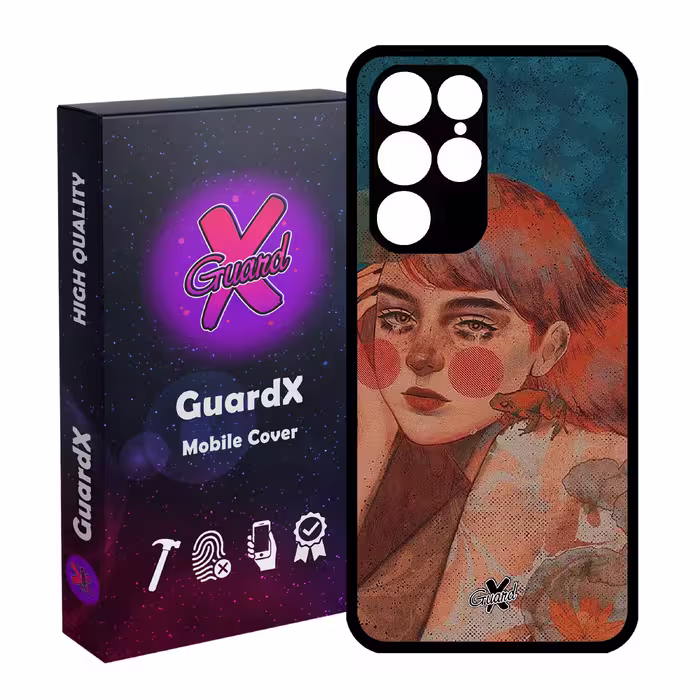 کاور گارد ایکس طرح Girl مدل Glass10330 مناسب برای گوشی موبایل سامسونگ Galaxy S22 Ultra