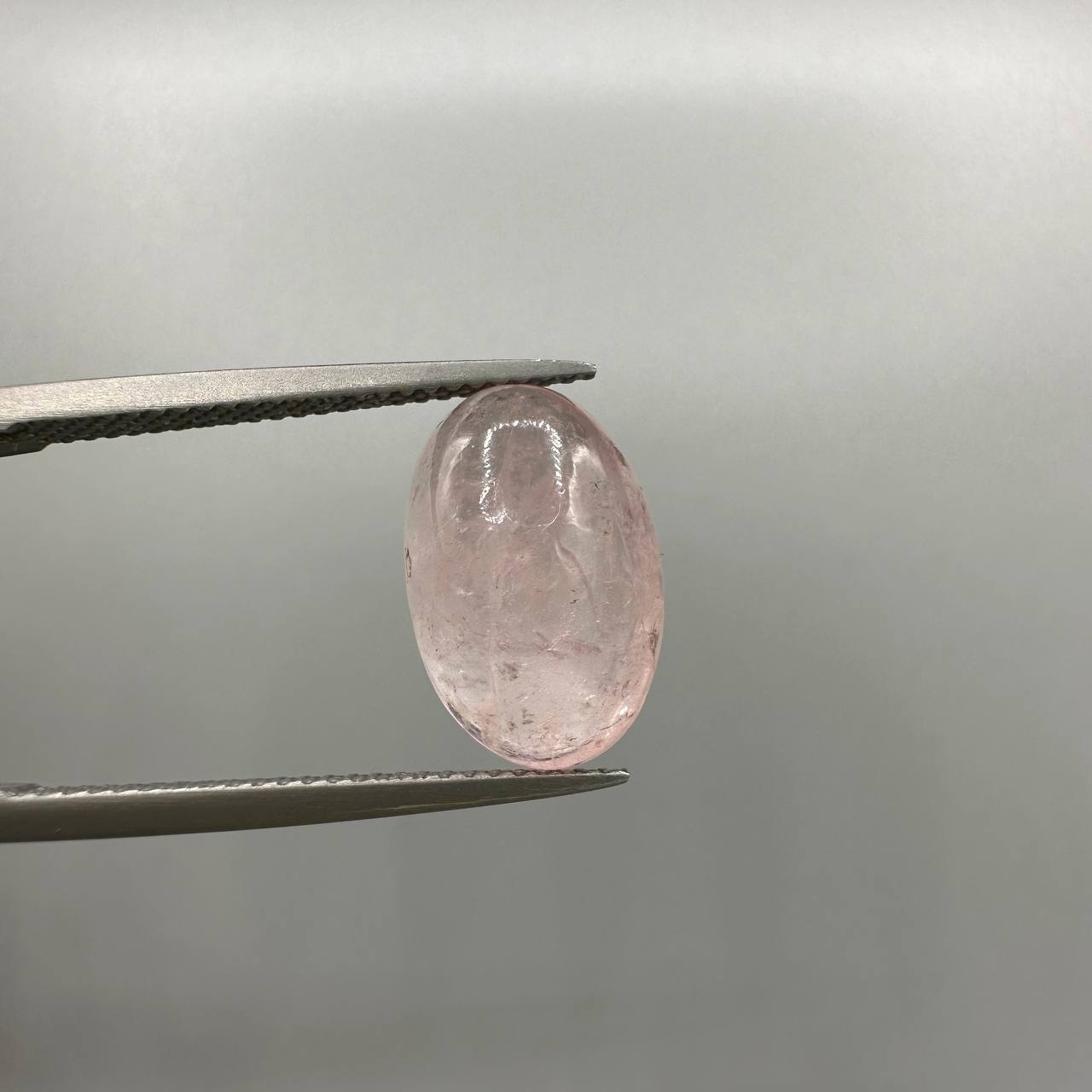 نگین مورگانیت اصلی صورتی بیضی 234047